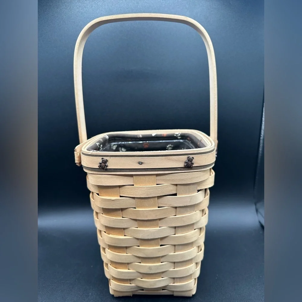 RARE Longaberger Boyds Bears Basket 2007 Basket Fest Liner & Protector Signed